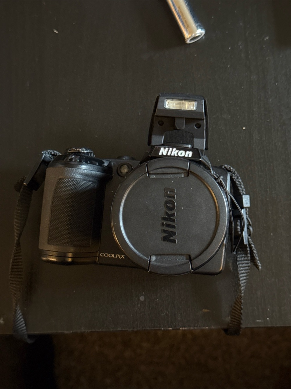 Nikon COOLPIX Compact Digital Camera in Black with Pop-Up Flash